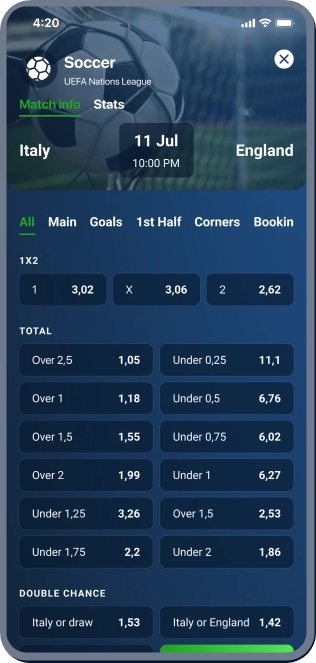 20bet app view